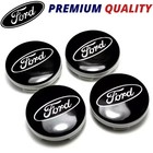 4x BLACK BLUE FORD CENTRE CAPS 54MM ALLOY WHEEL FITS MOST MODELS FOCUS FIESTA KA