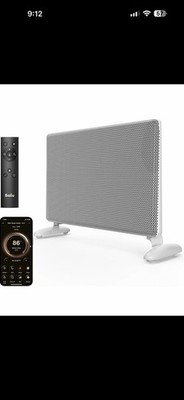 Ballu Mica Infrared Space Heater Indoor Use, Electric Panel Heater W LED Remote