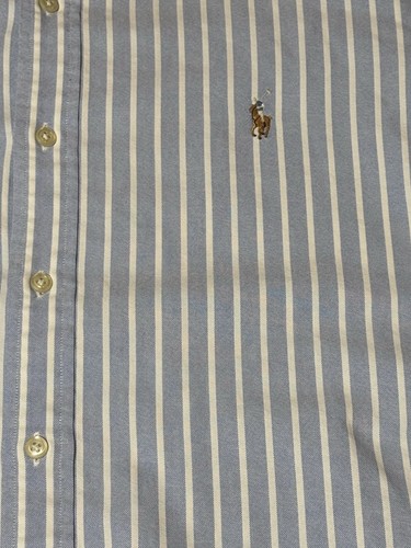 Ralph Lauren Polo | Button Down Hemd | blau-weiß gestreift | Gr. XXL - Bild 3 von 4