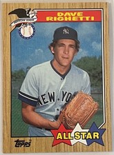 ungraded Dave Righetti #616 1987 Topps baseball card