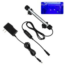 7.5" White Blue Submersible LED Aquarium Fish Tank Light with Timer/Dimmabl...