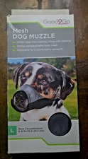 VETERAN OWNED Dog Muzzle Mesh Large 6-8* Nose Circumference by Good2Go NEW