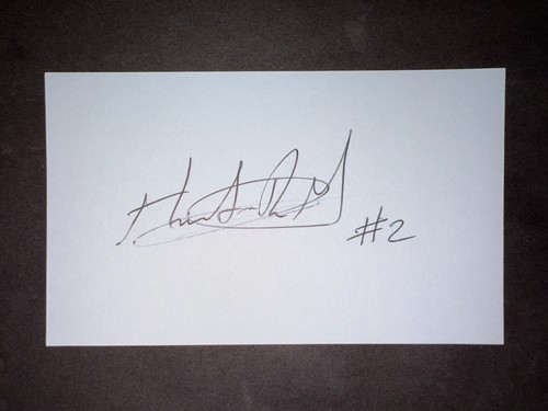 Henry Rodríguez, REDS (2012 Debut) SIGNED 3x5 Index Card (HS)