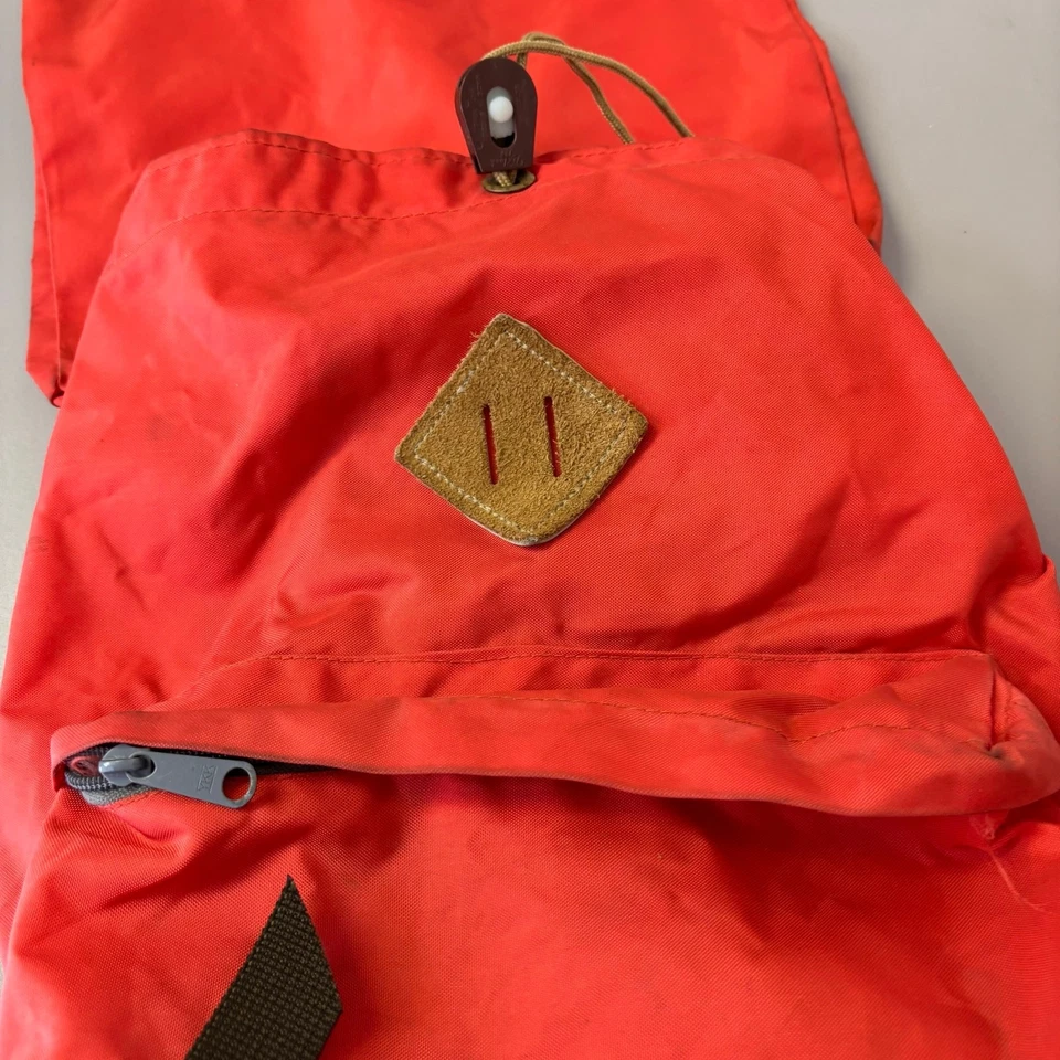 Mochila de Senderismo The North Face Vintage Años 70 Tear Drop Naranja RARA Verdadera De Colección Foto 4 de 4