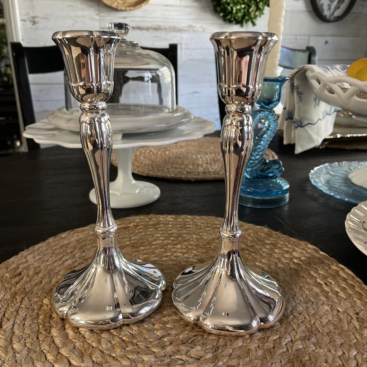 Gorham Antique US Silver-Plated Candlesticks & Candelabras for