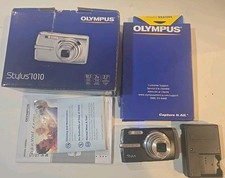 Olympus Stylus 1010 Silver 10.1MP 7X Zoom 2.7" HC LCD Digital Camera W Box