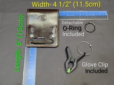 Funda de cuero hecha a mano para martillos/herramientas con clip para guantes "solo" (no incluye herramientas)