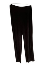 NWOT Chico's Travelers Women  s M 1 Petite Black Slinky Pull On Pants Easy Care