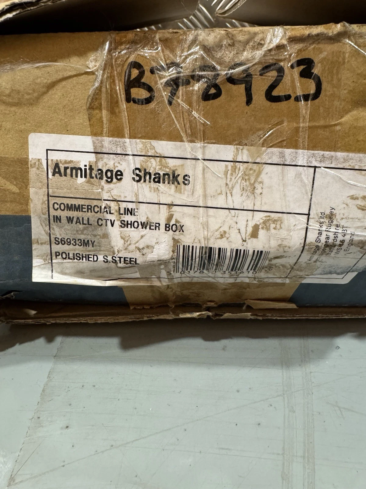 Armitage Shanks Trevi Thermostatic Shower Valve With Mounting Box S6933MY New 2