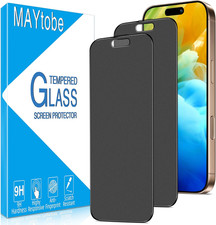 2PC Matte Privacy Screen Protector for Iphone 16 Pro Tempered Glass 