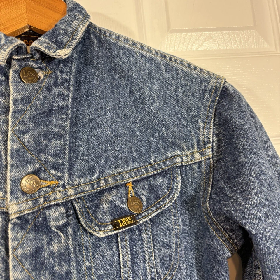 Chaqueta Jean Trucker Lee Riders Vintage Niños Talla Pequeña Juvenil Western Años 90’s Foto 4 de 4
