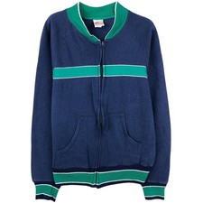 Vintage 1980'S Bassett Walker full-zip sweatshirt made in the USA size M men's.