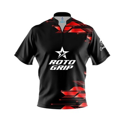 Custom Name Roto Grip Red Luxury Strikes Bowling Jersey Shirt USA Size S-5XL