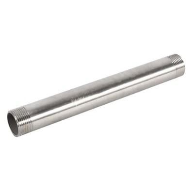 Rohrnippel, EdelstahlRohrfittings SS304 200mm BSP 1/4'' 1/2'' 3/4'' 1'' Male X Ma...