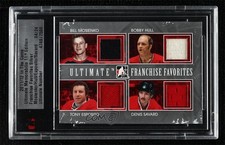 2011-12 ITG Ultimate Memorabilia 11th Edition Silver 4/24 Bill Mosienko HOF 4f5