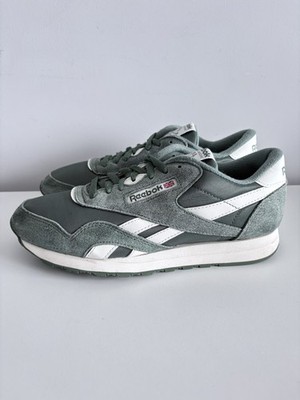 Reebok Classic Nylon green retro trainers for women, size 40
