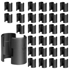 60PCS Wire Shelf Clips, Wire Rack Lock Clip for 1" Post, 30 Pairs of Plastic ...