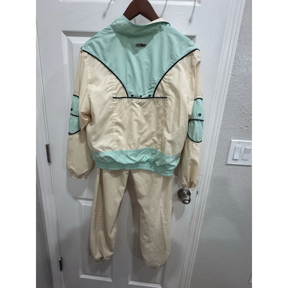 Jamie Sadock женщин костюм комплект куртка брюки новом кремовый ретро спортивный - Изображение 2 из 4