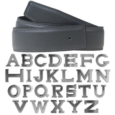 Ledergürtel Wendegürte in Grau mit Gürtelschnalle 40mm H Gürtel Silver