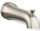 KOHLER K-28563-BN Tempered 6-3/8" Integrated Diverter Tub Spout - Brushed Nickel