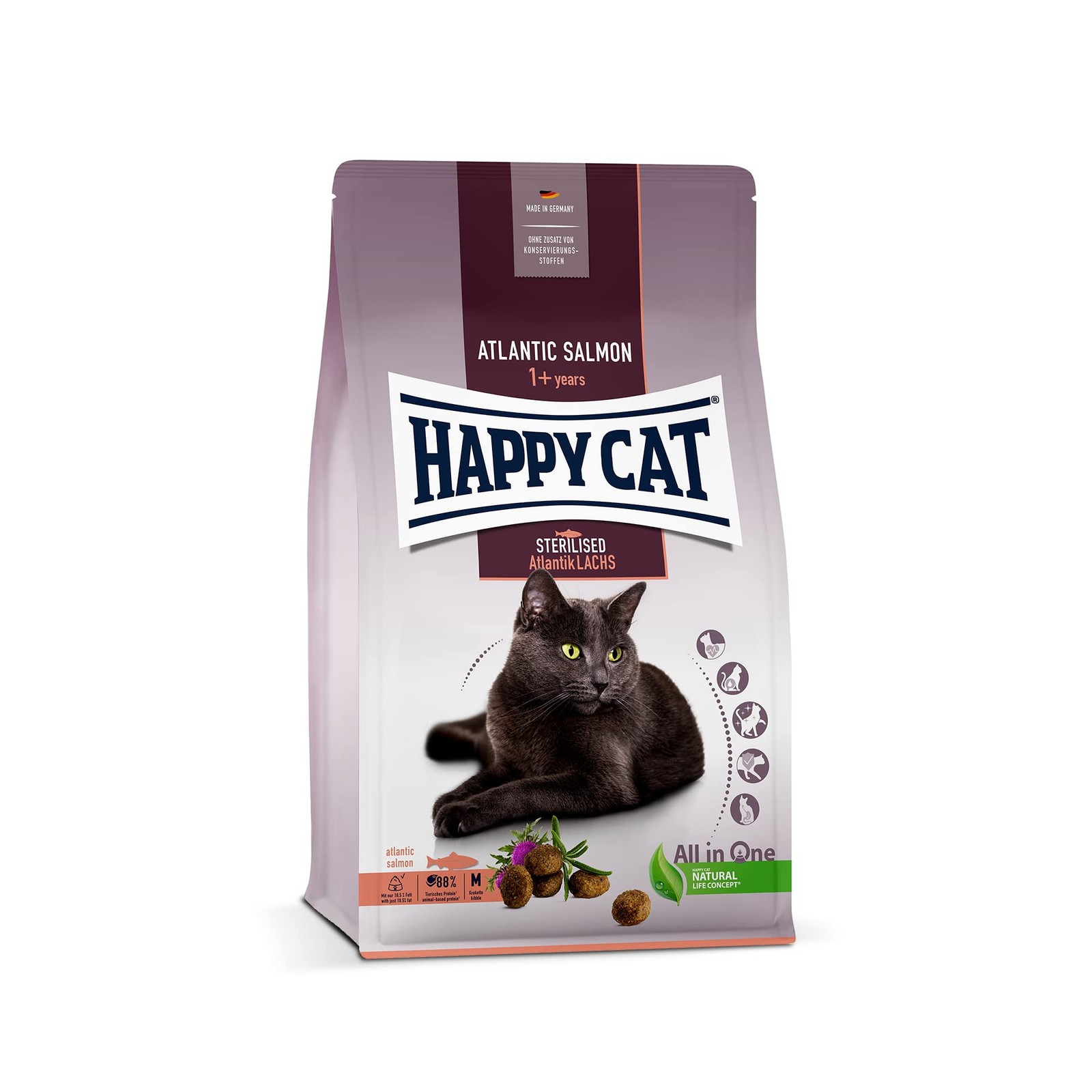 Nourriture sèche stérilisée pour chats de 1,3 kg - Croquettes quotidiennes équilibrées