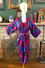 Vintage California Dynasty Lingerie Chemise Robe Set M/L