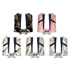 HEAD CASE DESIGNS MARBLE VINYL SKIN DECAL FOR PS5 PRO DIGITAL EDITION BUNDLE