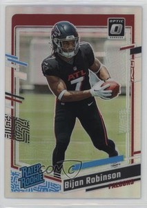 2023 Panini Donruss Optic Rated Rookie Holo Prizm Bijan Robinson #206 Rookie RC