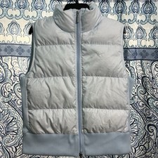 Chaleco acolchado vintage Y2K Nike 12-14 XL azul cielo pato plumón de ganso
