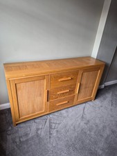 Oak Effect 2 Door 3 Drawer Sideboard