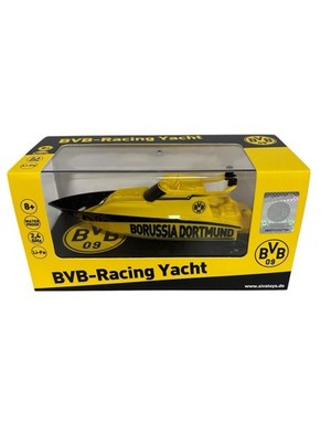 BVB Racing Yacht RC Boot Fanartikel Borussia Dortmund Speedboat Ferngesteuert