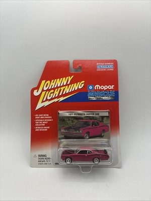 Johnny Lightning Mopar Muscle 1971 Plymouth Duster 340 1:64 Pink Unopened