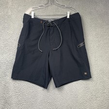 Quiksilver Waterman Board Shorts Mens 36 Black Stretch Quick Dry Surf Swim