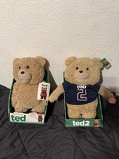 TED 15" Talking Plush Teddy Bear w Moving Mouth Rated R Commonwealth 1 2 New