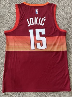 NIKOLA JOKIC DENVER NUGGETS JERSEY SIZE 48 L/XL RED BASKETBALL NBA