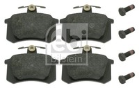 Hinterachse Febi Bilstein 16144 Bremsbelagsatz, Scheibenbremse FüR Audi