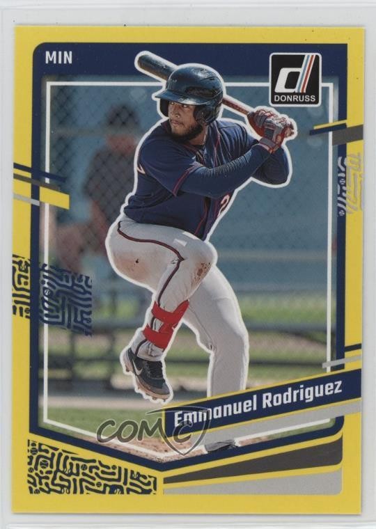 2023 Panini Donruss Yellow Emmanuel Rodriguez #137 0o2b