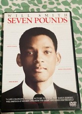 Seven Pounds DVD, 2009 Will Smith Drama Movie   Full Case  Disc