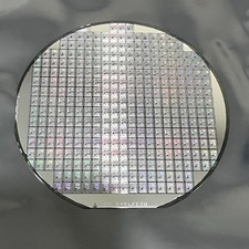 Vintage 5 Inch Silicon Wafer - Blue/Grey Hue, Minor Imperfections, As Pictured