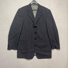 Monsieur by Givenchy Gray Sport Coat Blazer Mens Single Breasted Academia