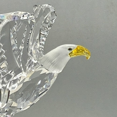 SWAROVSKI Crystal Bald Eagle Figurine 248003 - Mint w Inner/Outer