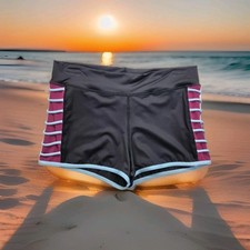 New Capezio Dance Boy Shorts Black/Fuchsia Ladder Shorts11509W Womens Large