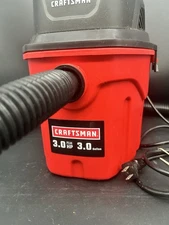 3.0 Gallon 3.0 Peak HP Wet/Dry Vac, Portable Shop Vacuum with Attachments Red