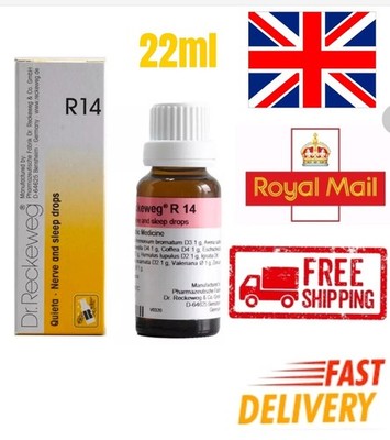 UK Dr Reckeweg R14 Nerve, Sleep drops- Insomnia, Restlessness, Mental Conflicts