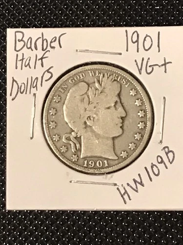 1901 Barber Half Dollar  VG+