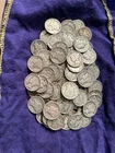 ONE HUNDRED Silver Mercury Dimes Circulated, FACE $10.00, VF, weight 8.6 oz