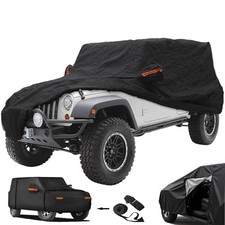 Waterproof Car Cover for Jeep Wrangler 2 Door JK TJ JL CJ YJ Sport Sahara