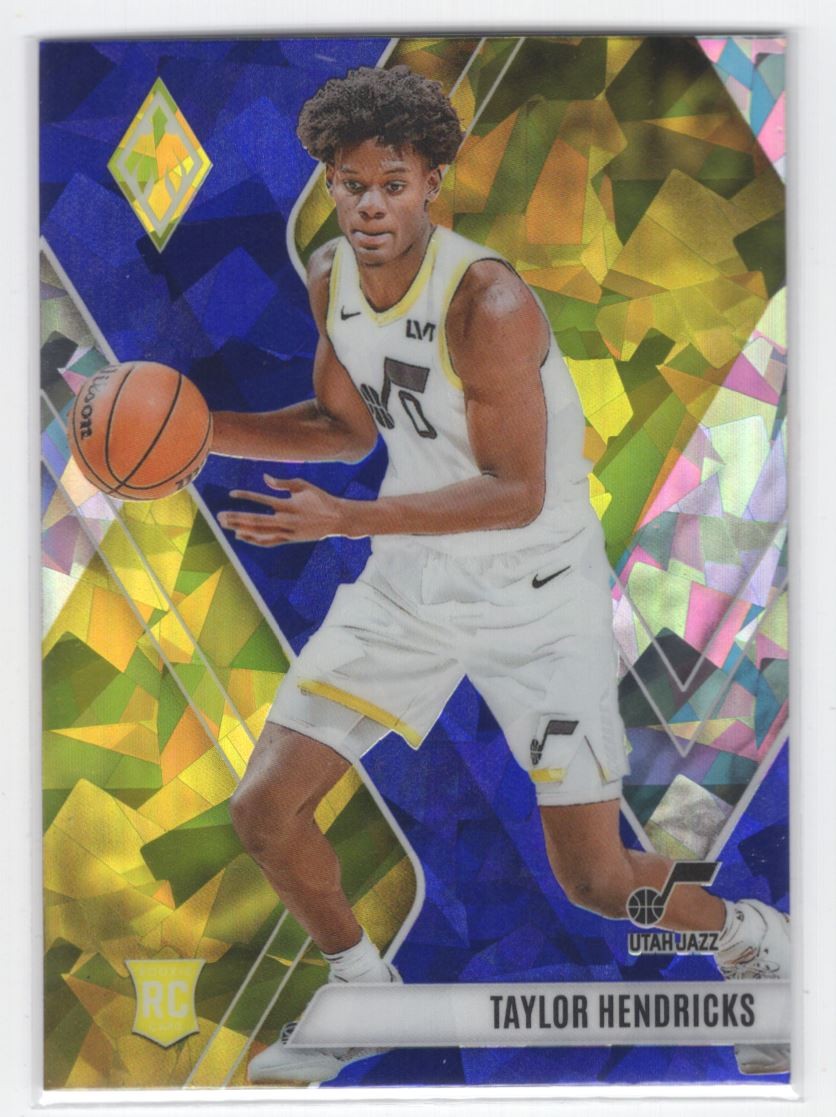 #264 2023-24 Panini Phoenix Blue Ice Taylor Hendricks Rookie Utah Jazz
