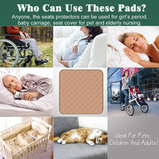 Waterproof Chair Pads for Incontinence 2Pcs Resuable Washable Seat Protector ...