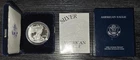 AMERICAN EAGLE ONE OUNCE PROOF SILVER BULLION COIN 2001-W BRAND NEW BOX CASE COA
